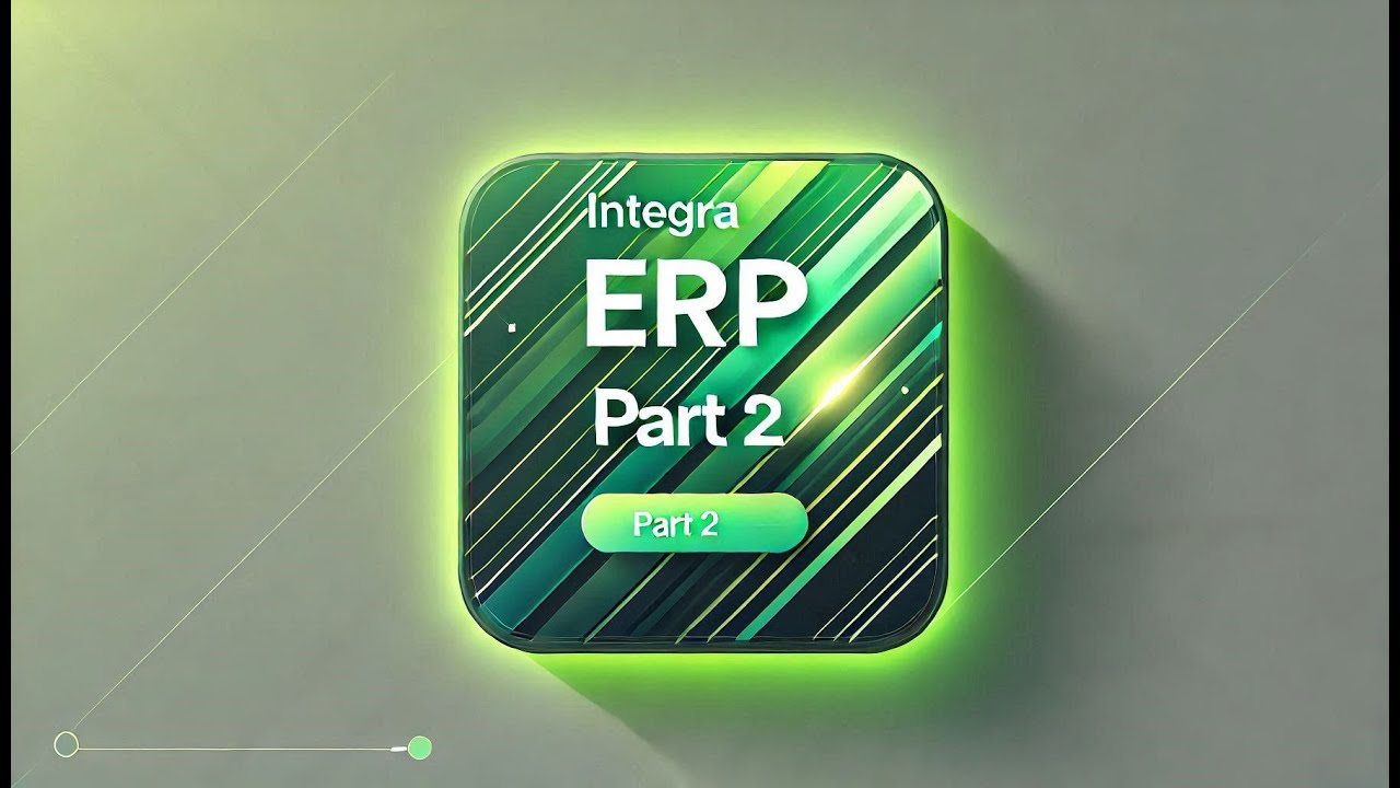 Integra Erp Part 2 Erp Software Youtube