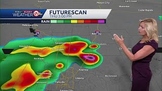Hail, damaging winds possible with scattered T-storms Thursday