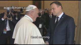 Pope Francis and Polish President discuss World Youth Day preparations