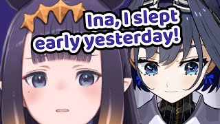 How Ina Reacts When Kronii Wants to Get Her Life Together【Hololive EN | Kronii x  Ina'nis】