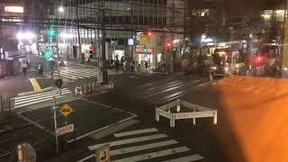 町屋駅付近交差点タイムラプス撮影 都電