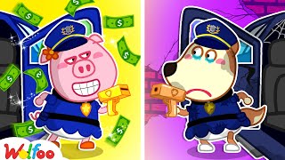 Rich vs Broke Cop, Who is Better One? - Wolfoo Funny Stories For Kids | Wolfoo Family Official