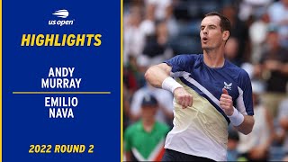 Andy Murray vs. Emilio Nava Highlights | 2022 US Open Round 2