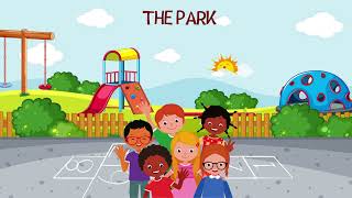 Magical Playground Journey ,toddlers are having fun in the park