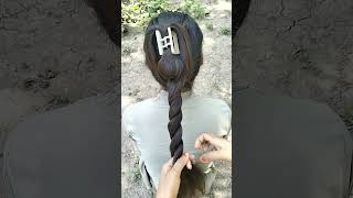 simple unique hairstyle #hairtutorial #simpalhairstyle #trendinghairstyles #youtubeshorts