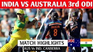 INDIA VS AUSTRALIA 3RD ODI MATCH FULL HIGHLIGHTS : Ind Vs Aus 3RD ODI MATCH HIGHLIGHTS
