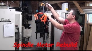 Spindle Motor Replacement on Fadal CNC Mill