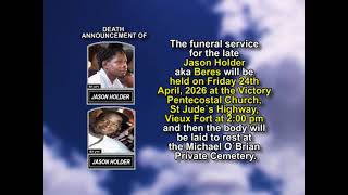Jason Holder ~ Short Obituary