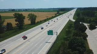 Fourth of July weekend traffic on Northbound I-75 between Saginaw and Bay City