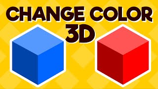 How To Change Color Of 3D Object In Unity Game | Change Material Color Pressing UI Button Script