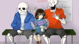 Frisk and Sans visit to a doctor【Undertale Animation】Undertale Comic dubs Compilation