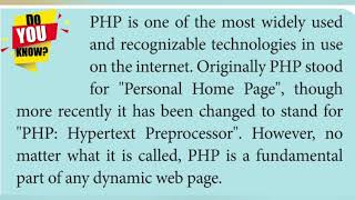 INTRODUCTION TO HYPERTEXT PRE-PROCESSOR