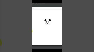 Draw Panda Using Turtle Graphics in Python! #shorts #python