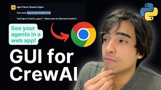 Build a Web App (GUI) for your CrewAI Automation (Easy with Python)