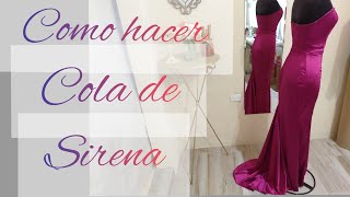 vestido cola de sirena