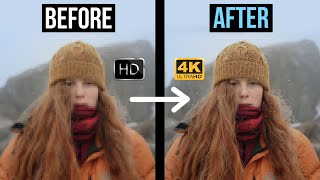 Video Quality ENHANCER - Too good to be true!? Convert HD to CRISPY 4K VIDEO