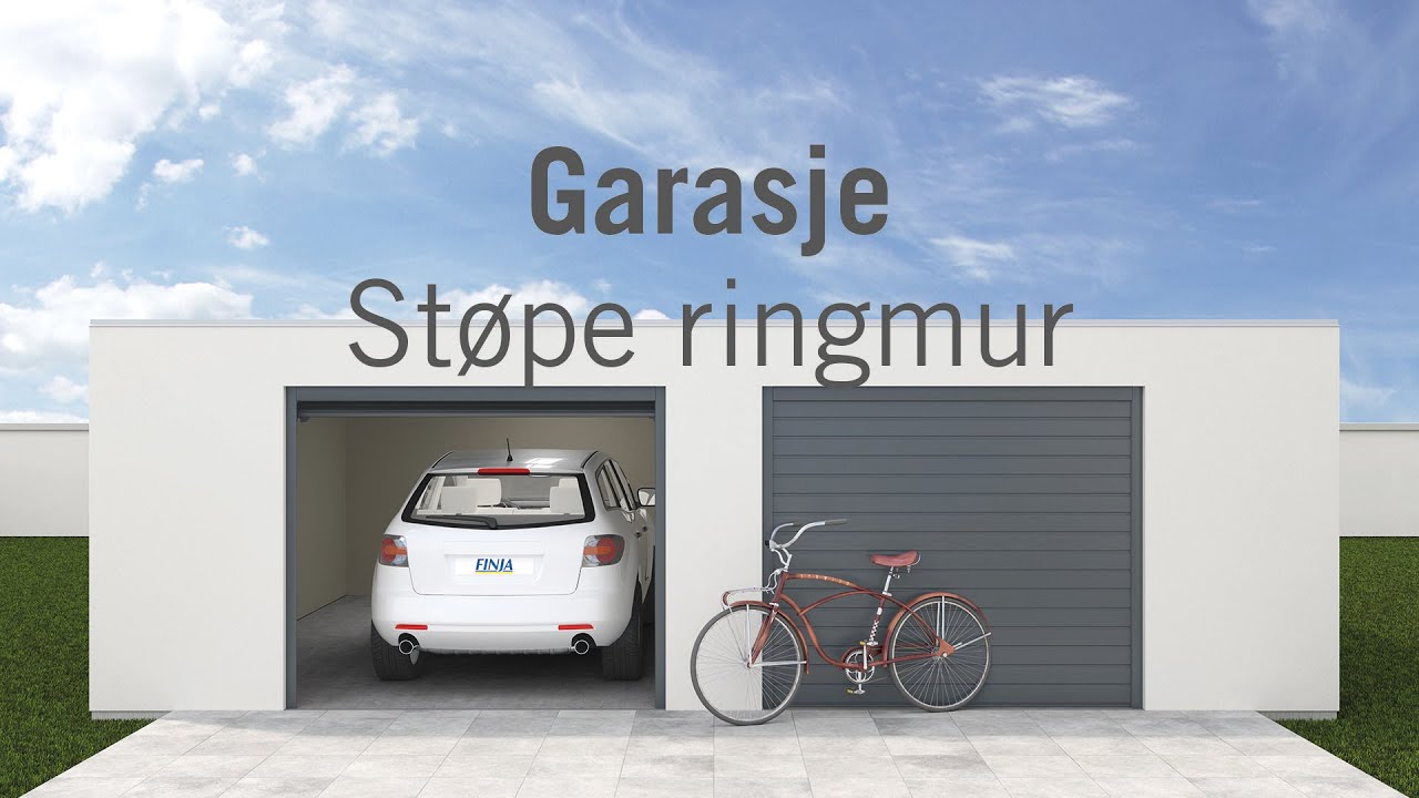 Garasje – Støpe Ringmur - YouTube