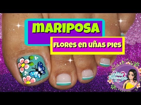 Decoraciones De Unas De Pies Con Flores