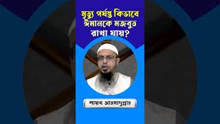 মৃত্যু পর্যন্ত কিভাবে ঈমানকে মজবুত রাখা যায়? শায়খ আহমাদুল্লাহ | Sheikh Ahmadullah | ADINAF Digonto