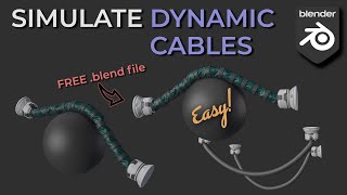 Simulate Complex Cables in Blender EASY! | FREE .blend file