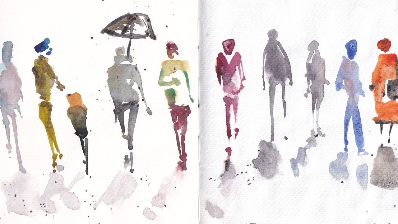 How To Draw Figures In Watercolor