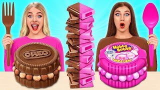 Bubble Gum vs Chocolate Food Challenge by Mega DO Challenge