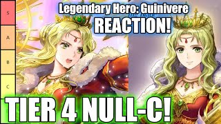 GUINIVERE LOOKS SO RADIANT! Tier 4 Null-C! | Legendary Guinivere Tier List and Reaction! [FEH]