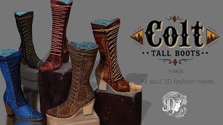 CC3/iClone7-CC4/iClone8 -Colt Tall Boot