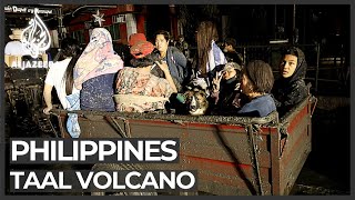 Philippines volcano eruption forces thousands to flee