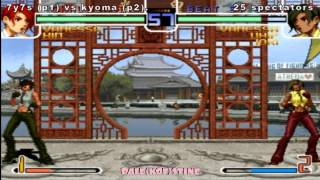 GGPO KOF 2002 7y7s vs kyoma [01/10/2012]