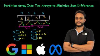 Partition Array Into Two Arrays to Minimize Sum Difference | Leetcode 2035