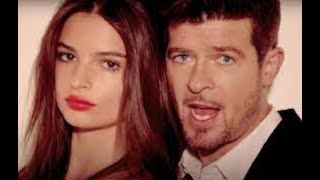 Robin Thicke Accused By Emily Ratajowski Gone Girl Star" On Video Shoot Of Blurred Lines