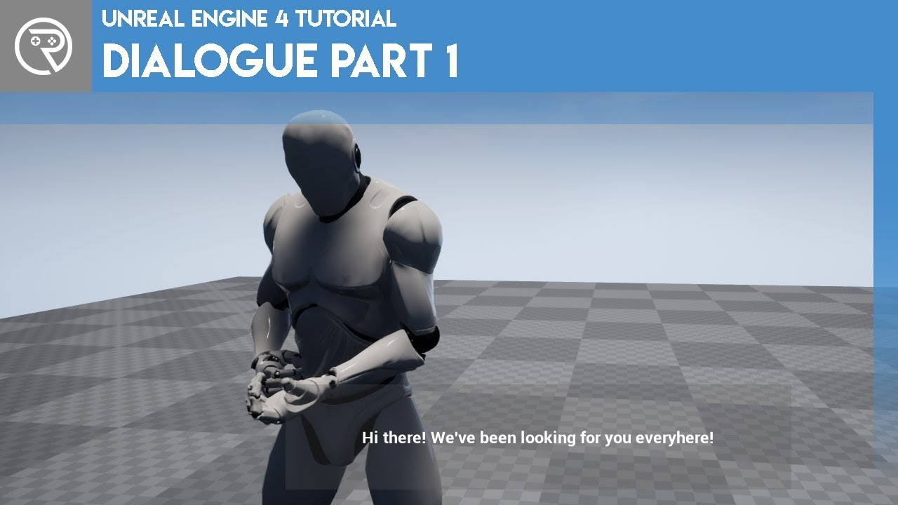 Unreal Engine 4 Tutorial - Dialogue System - Part 1 - YouTube