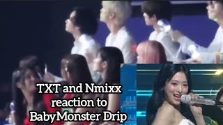 TXT reaction to BabyMonster Drip