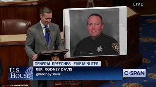 Rep. Davis Honors the Life of Champaign Police Department Officer Chris Oberheim of Monticello