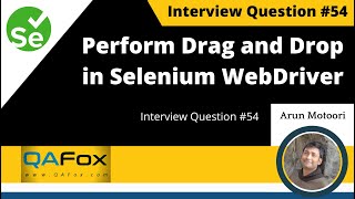 How to perform drag and drop action in Selenium WebDriver? (Interview Question #54)