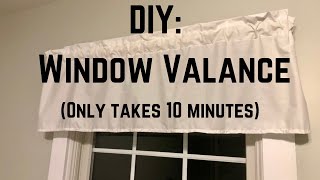 How to sew a window valance: For beginners:)