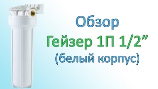 Обзор магистрального фильтра  ГЕЙЗЕР 1П 1/2 с латунными вставками