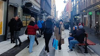 Sweden 🇸🇪 | main shopping street Stockholm | Drottninggatan 4K #361