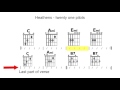 twenty one pilots - Heathens Play Along Chord Chart