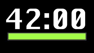 42 Minute Timer [ Progress Bar ] - 4K 60 FPS