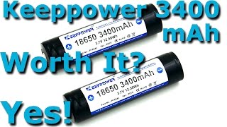 KeepPower 18650 3400mAh Cell-Batery Test-Reveiw Thorough Great Value!