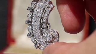 Cartier Art Deco Diamond Ear Clips By 33