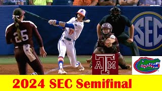 Texas A&M vs Florida Softball Game Highlights, 2024 SEC Tournament Semifinal