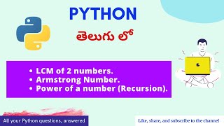 12 - Python Examples (Part-2) || Python in Telugu || Nerchuko || Python Coding in Telugu
