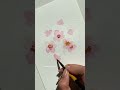 Easy Watercolour Flowers Part 5 ~ Cherry Blossoms ~ #shorts #viral #short #watercolor #flowers