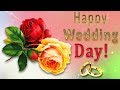 👰 🤵 Happy Wedding Day ! 👰 🤵 4K Animation Greeting Cards