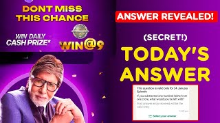 KBC Win@9 Today Answer REVEALED! 😱 Don't Miss This! 🔥(SECRET!) Today's Answer - LIVE NOW! 🚨