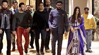 Salman Khan, Aishwarya Rai and Abhishek Bachchan EXIT VIDEO from Subhash Ghai’s 80th Birthday