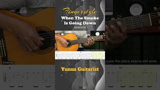 When the Smoke Is Going Down - Scorpions - Fingerstyle Guitar Tutorial + TAB & Lyrics #fingerstyle